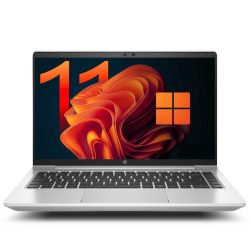 Silver HP 15-fd0558nia 15.6" laptop with a slim bezel and full backlit keyboard in Dove Computers.